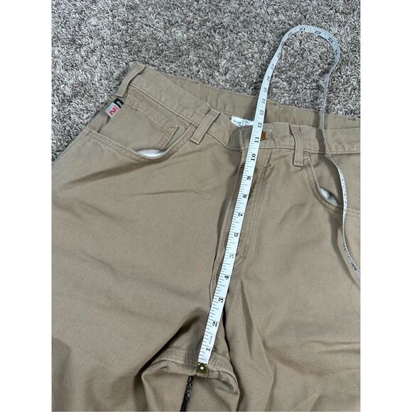 Carhartt Men 33X32 Original Dungaree Fit Cat 2 Pant Relaxed Baggy Workwear Tan - Picture 9 of 12